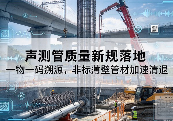 江门声测管质量新规落地，一物一码溯源，非标薄壁管材加速清退
